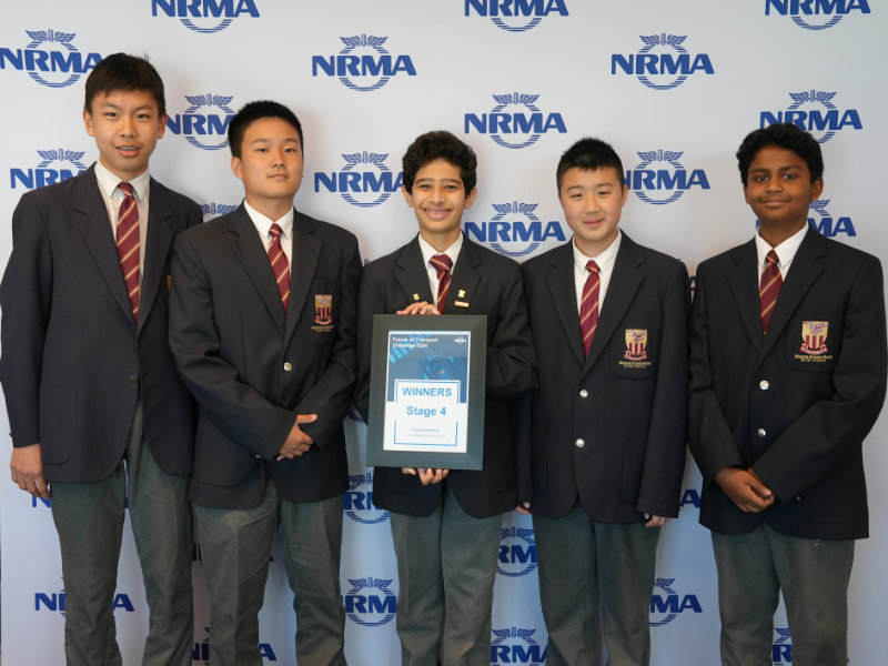 Stage 4 winners from North Sydney Boys High School